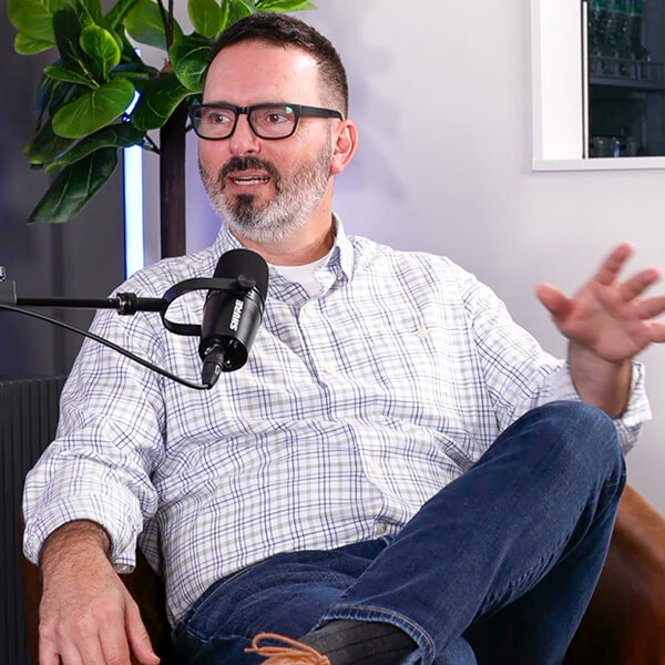 Real Estate Agent hosting a podcast